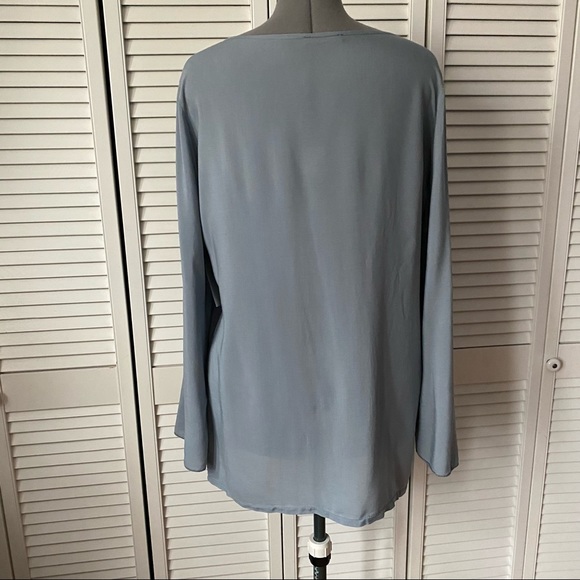 Bella Amore Butterfly print with studs tunic blouse L - Picture 8 of 10